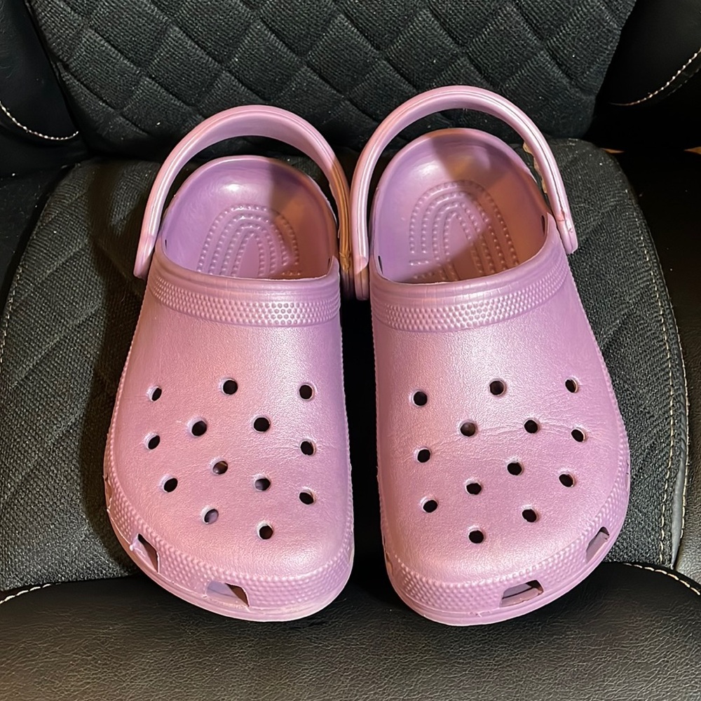 Purple Crocs